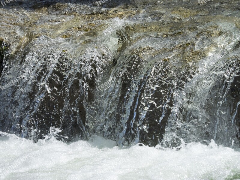 Water Fall Cascade Torrent Rapids