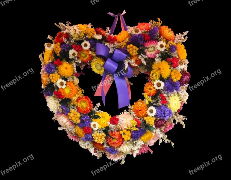 Flowers Arrangement Heart Autumn Autumn Gesteck