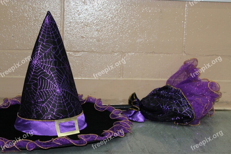 Halloween Witch Spooky October Hat