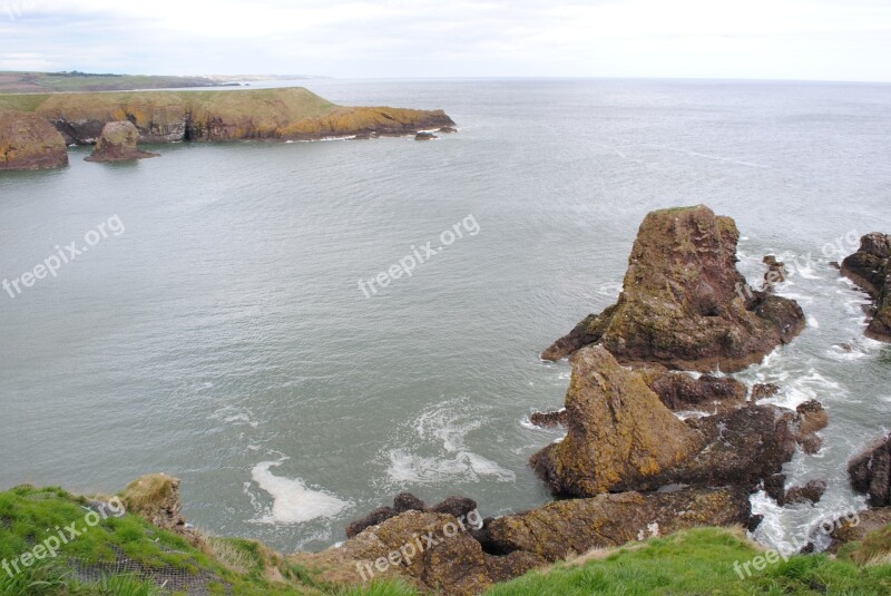 Sea Beach Coast Landscape Water