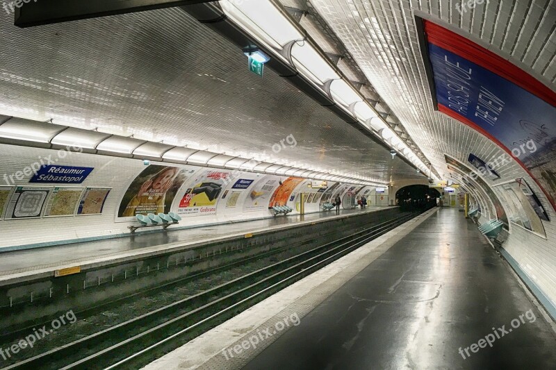 Paris Metro Station France Sebastopol