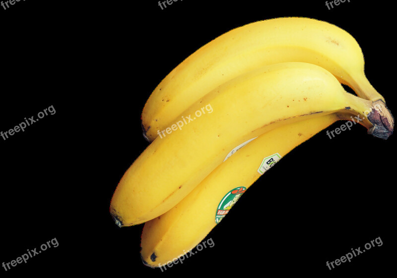 Banana Fruit Food Yellow Vitamins