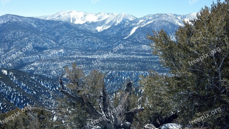 Snow Ski Big Bear Winter Mountain