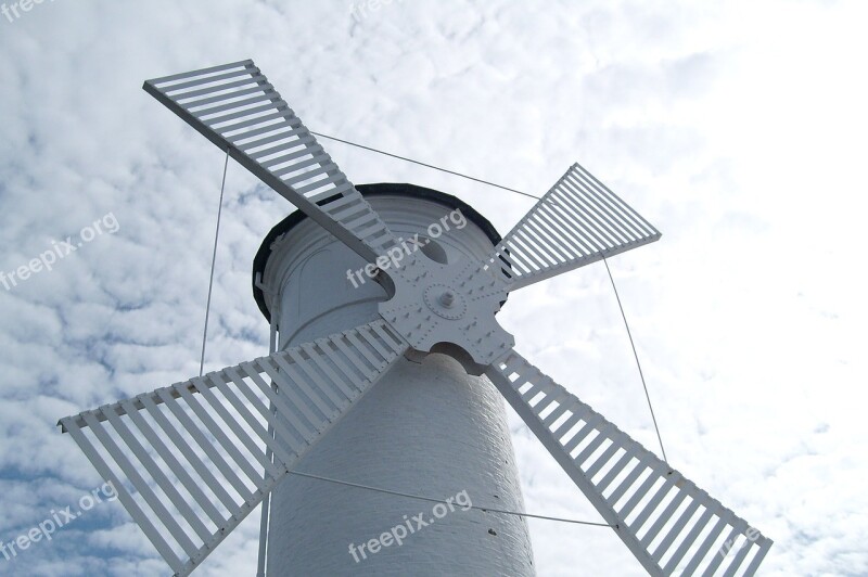 Windmill The Baltic Sea Polish Coast Landscape Free Photos