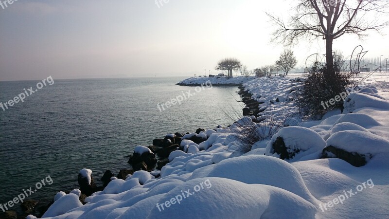 Snow Lake Shine Solar Winter Beach