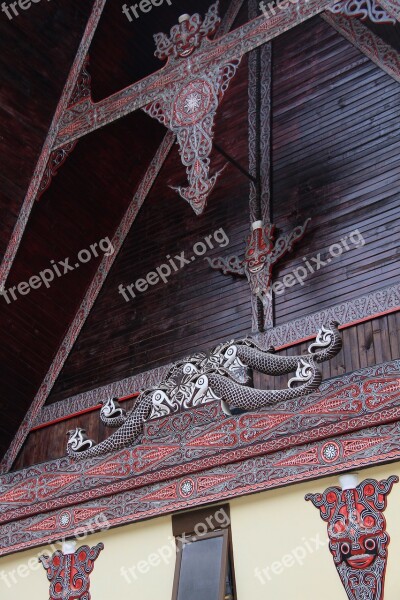 Batak Ornament House Wood Asia