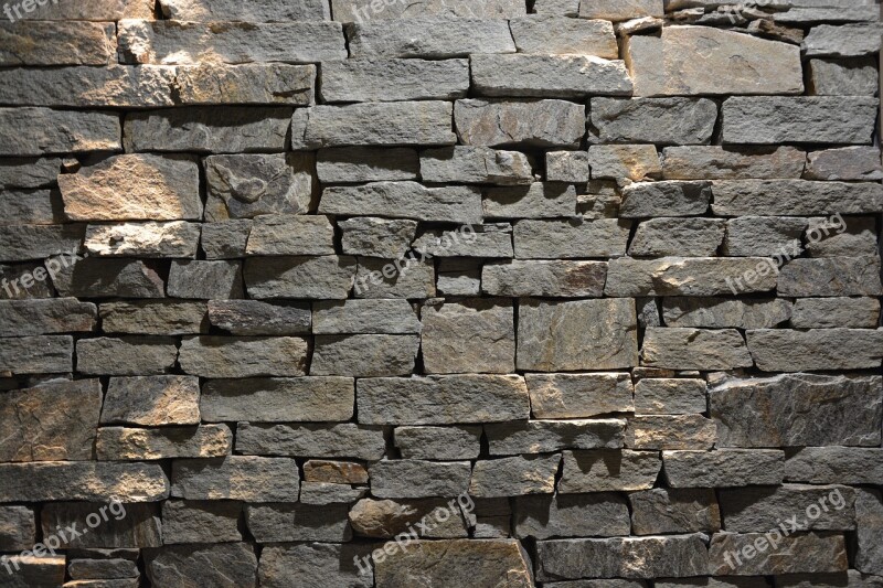 Wall Stacked Stone Decoration Stones Modern Decor Free Photos