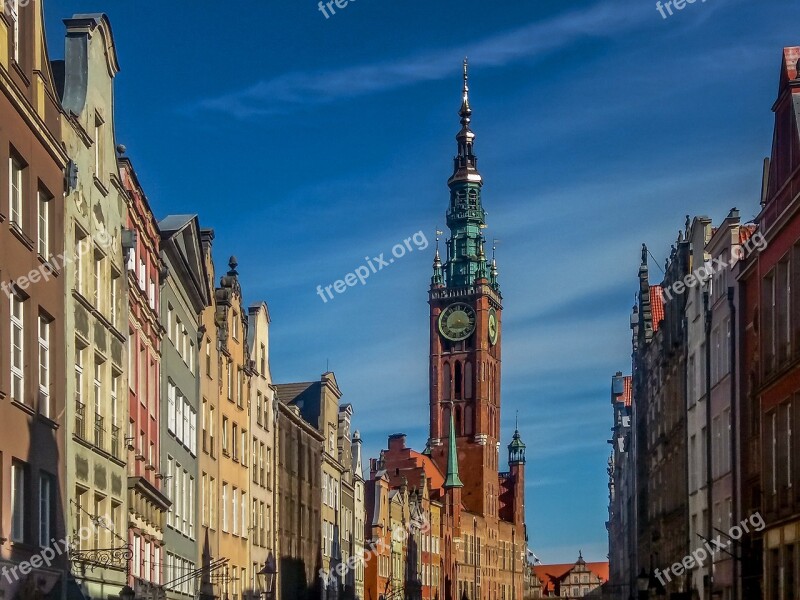 Gdańsk The Town Hall The Museum Old Town The Market