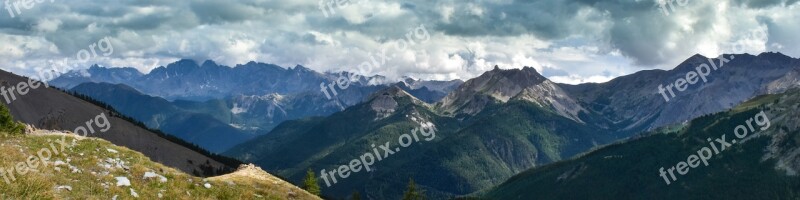 Panorama View Panoramic Views Mountain Landscape