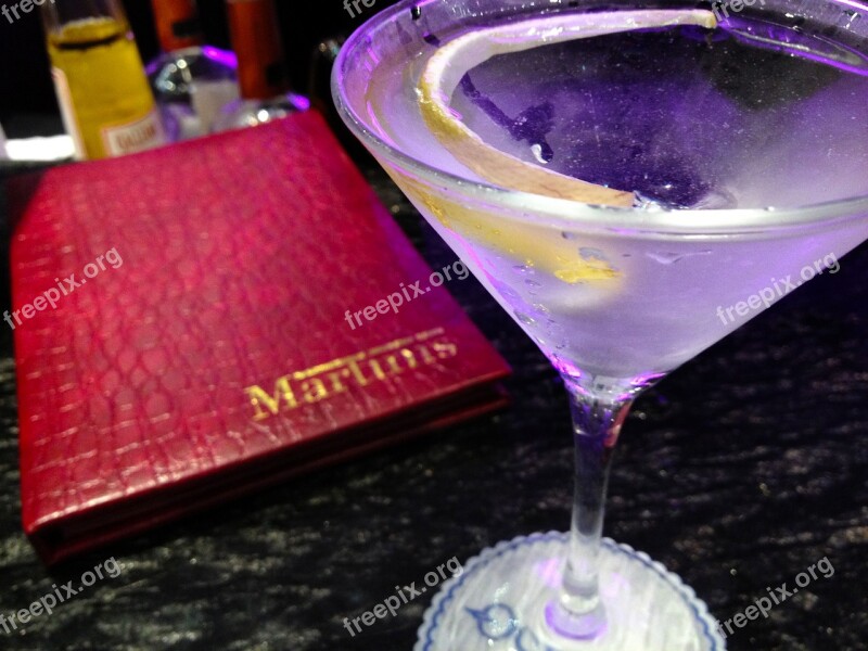 Martini Cocktail Drink Alcohol Bar