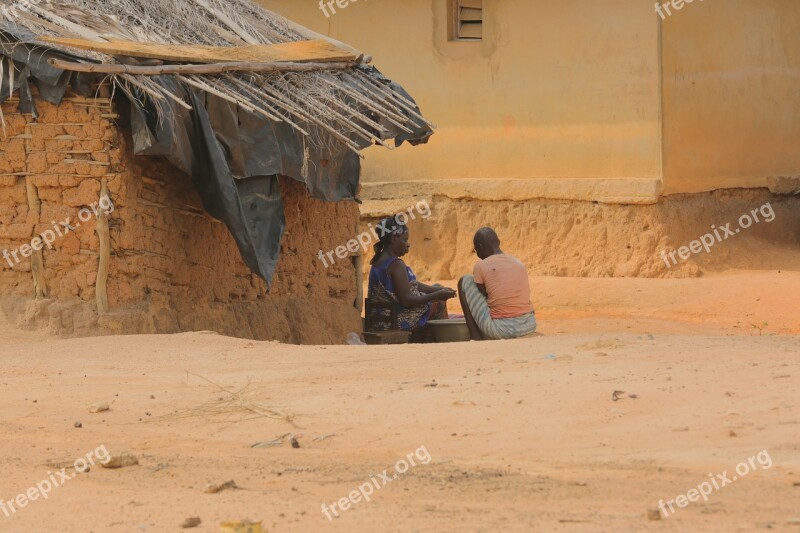 Village Africa Villagers Free Photos