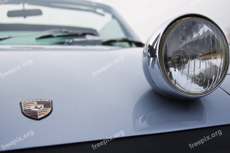 Porsche 914 Silver Autumn Free Photos