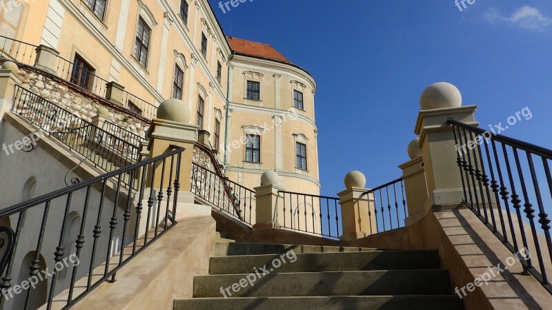 Castle Stairs Mikulov Castle Historical Landmark Staircase Castle Staircase