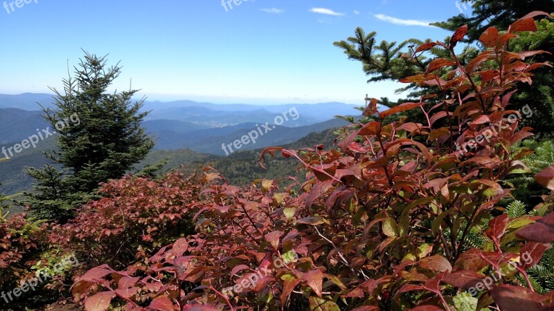 Scenic Mountain View Sky Fall