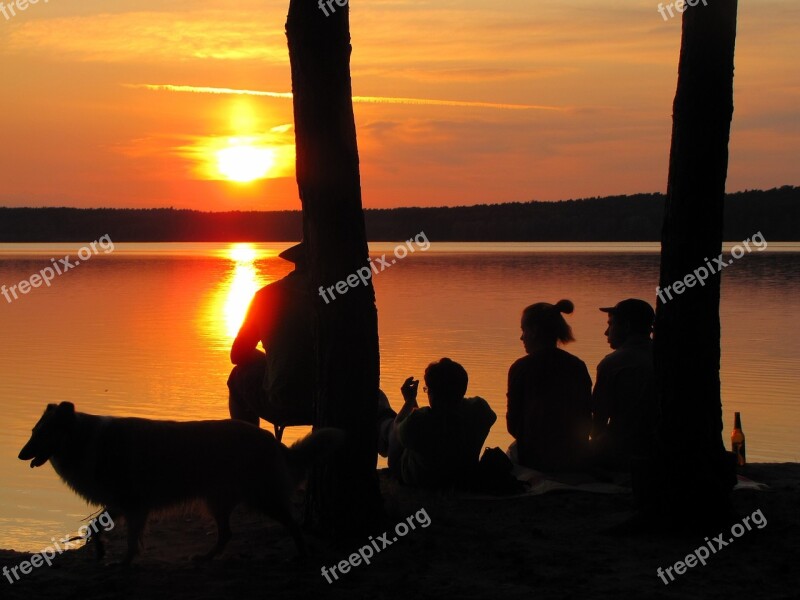 West Lake Summer Sunset Evening