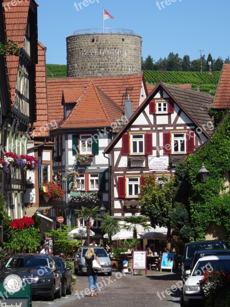 Besigheim Historic Center Horn Tower Baden Württemberg Enz