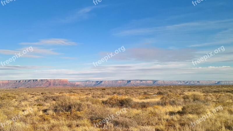 Desert View Scenic Landscape Freedom