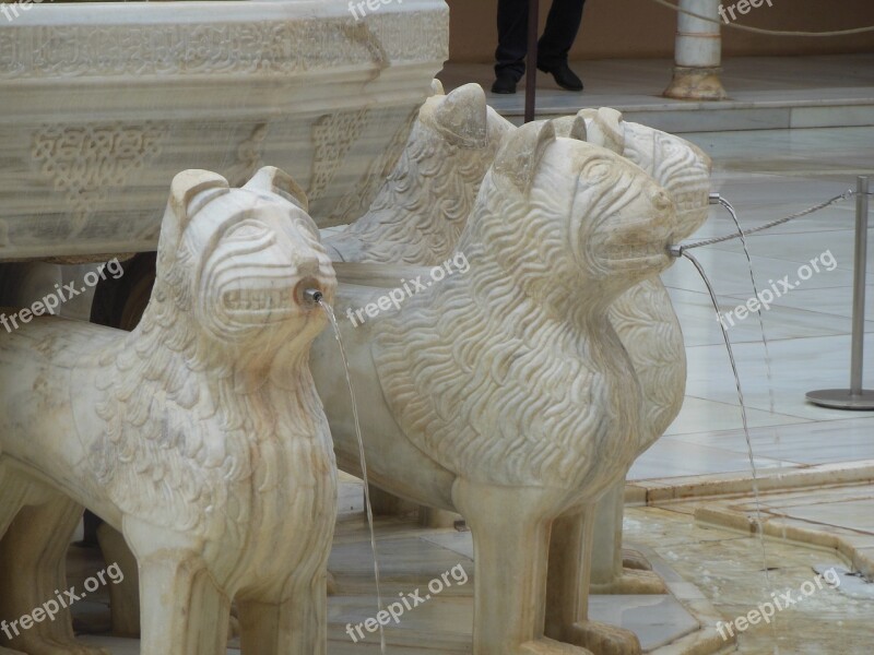 Patio Lions Alhambra Source Granada