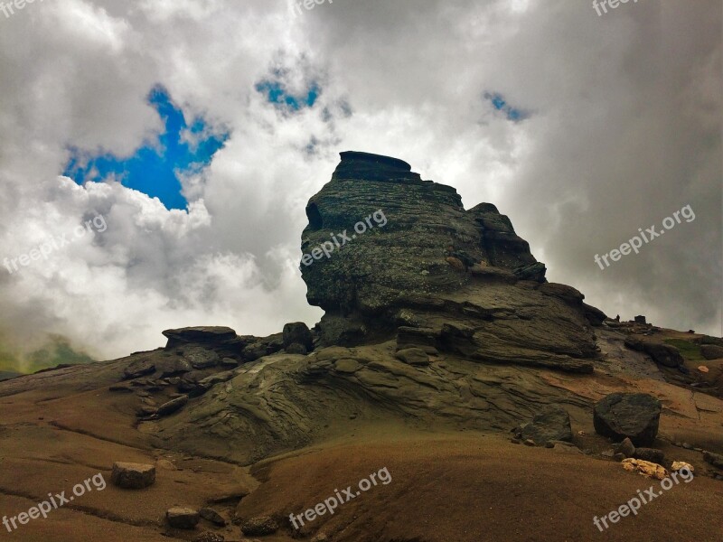 Romania Bucegi Carpathian Mountains Sphinx