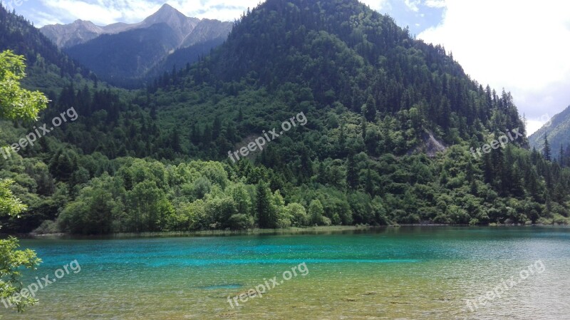 Jiuzhaigou Sichuan Lake Free Photos