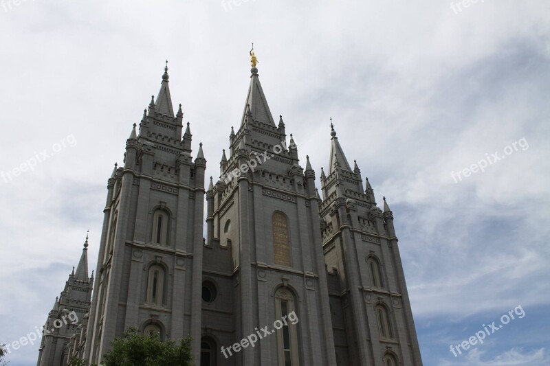 Salt Lake City Temple Mormon Utah Free Photos