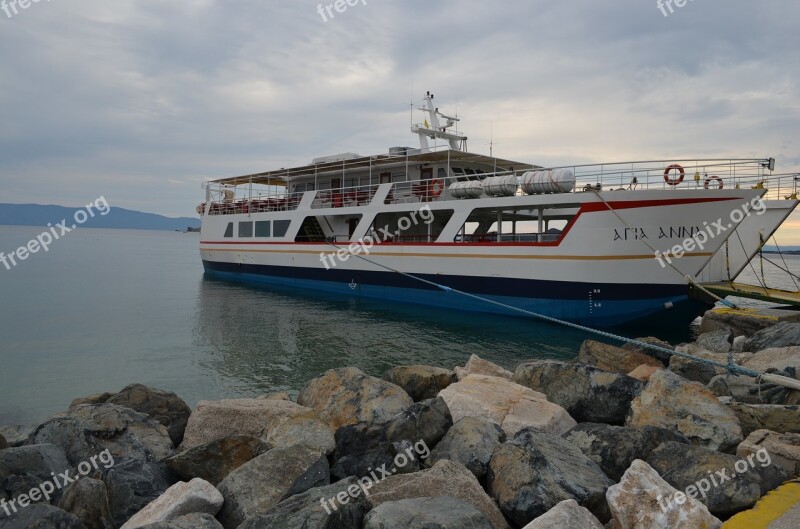 Ship Sea Port Yachts Greece