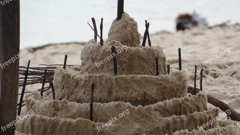 Sand Castle Send Beach Free Photos