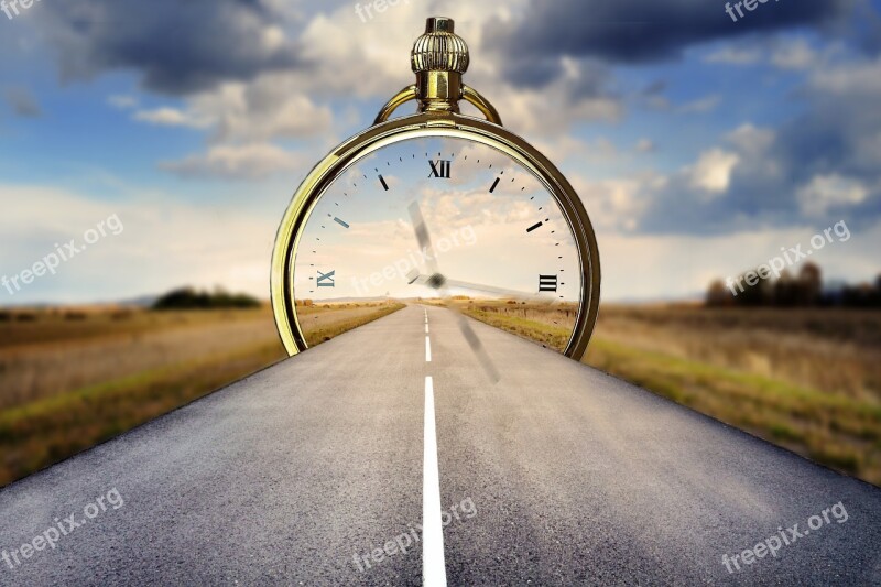 Time Watch Road Fantasia Free Photos