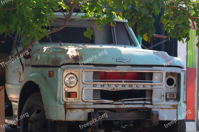 Old Car Chevvy Transport Free Photos