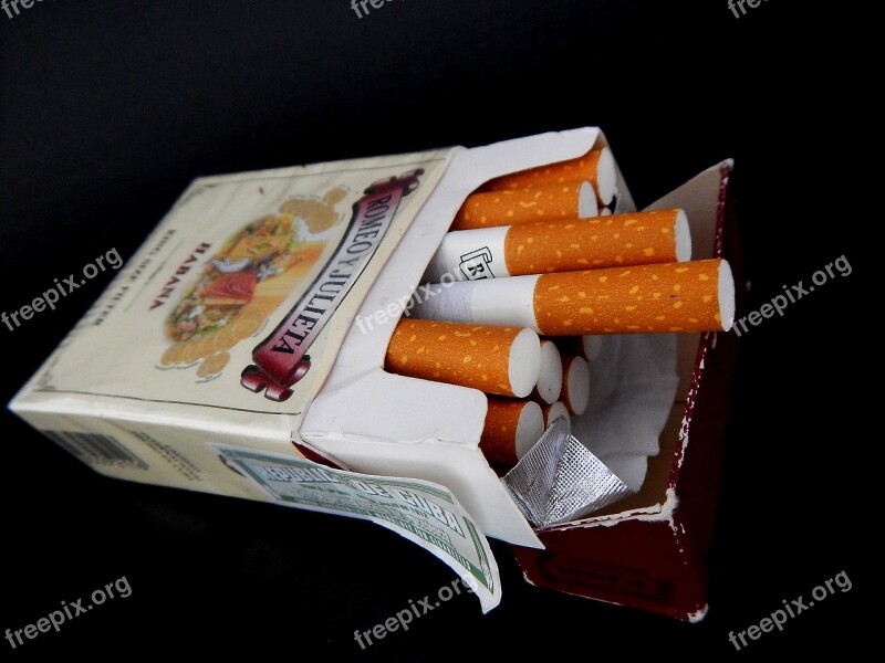 Cigarettes Smoking Smoke Match Tobacco