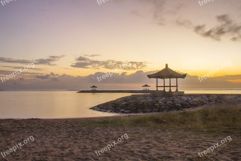 Sunrise Landscape Sea Beach Sunset