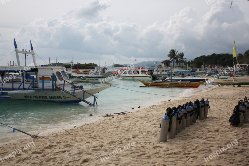 Republic Of The Philippines Boracay Beach Travel Free Photos