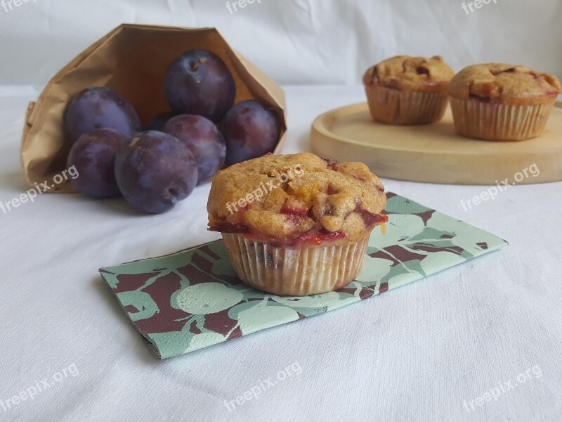 Plum Muffins Cake Bake Plums