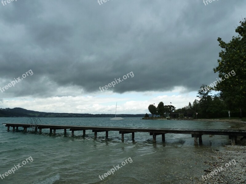 Web Lake Clouds Water Nature