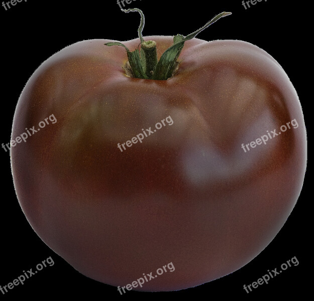 Tomato Black Tomato Variety Zebrino Solanum Lycopersicum Paradeisapfel