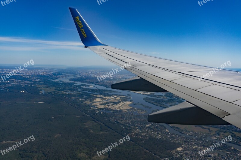 Uia Ukrainian Airlines Flight Flying Sky