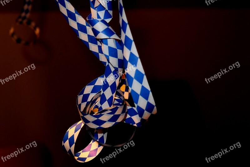 Diamond Blue And White Bavaria Garland Festival