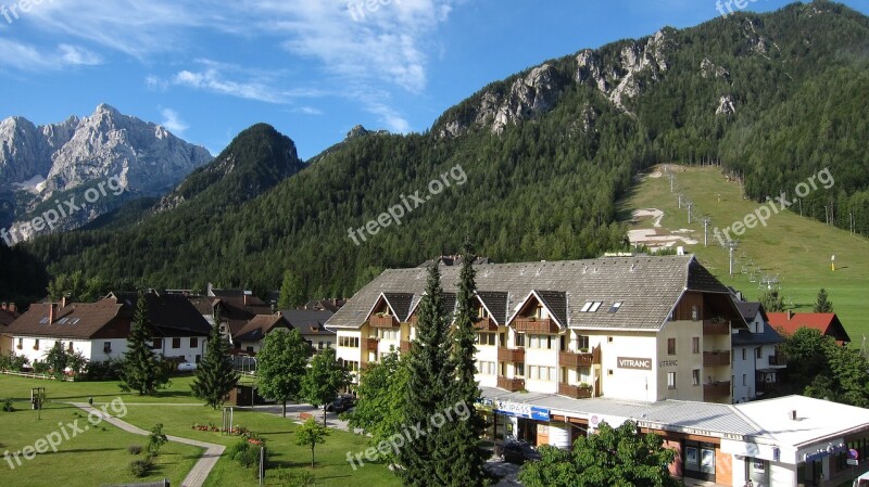 Mountain Valley Slovenia Alpine Mountains