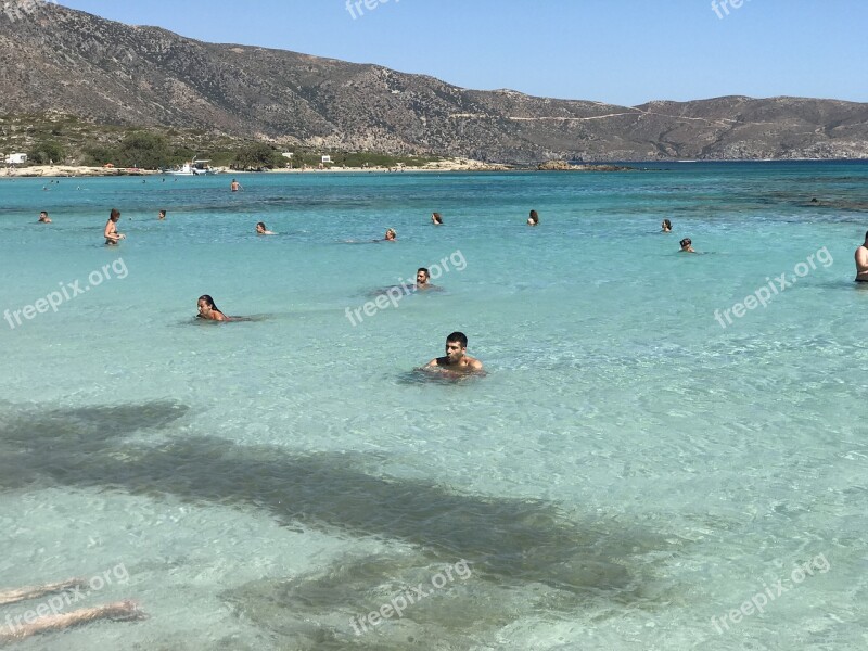 Crete Elafonisi Elafonissi Sea Beach