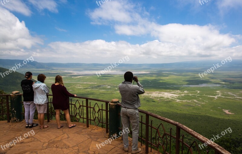 Ngorongoro Crater Tanzania Africa Nature Crater