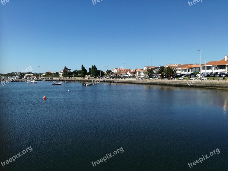 Ria Aveiro Water Boats Sky