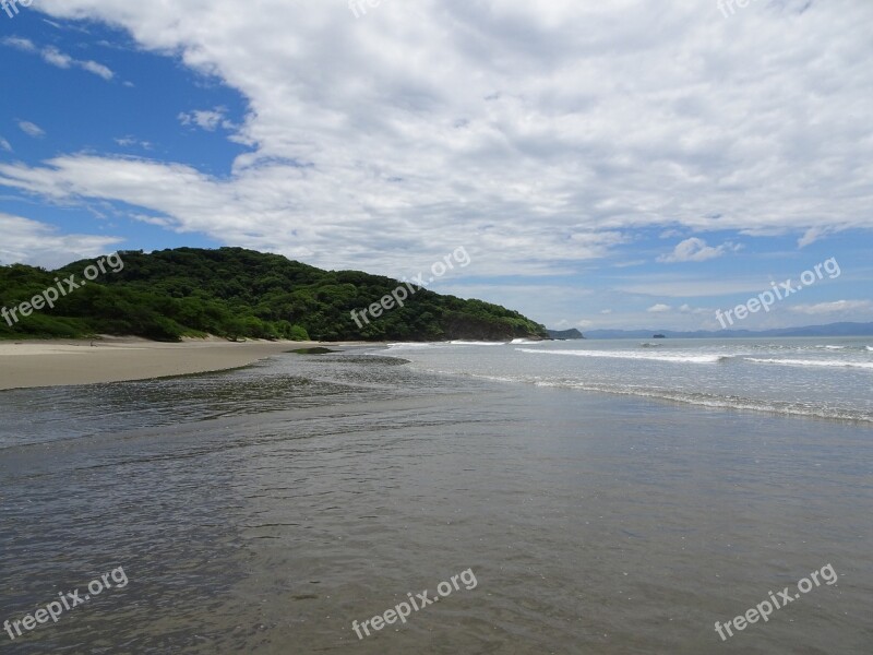 Nicaragua San Juan Del Sur Beach Clouds Central America