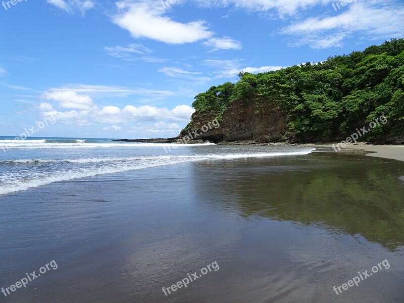 Nicaragua San Juan Del Sur Beach Playa Hermosa Free Photos