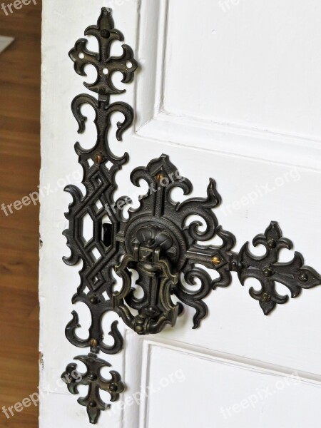 Door Handle Historic Antique Enter