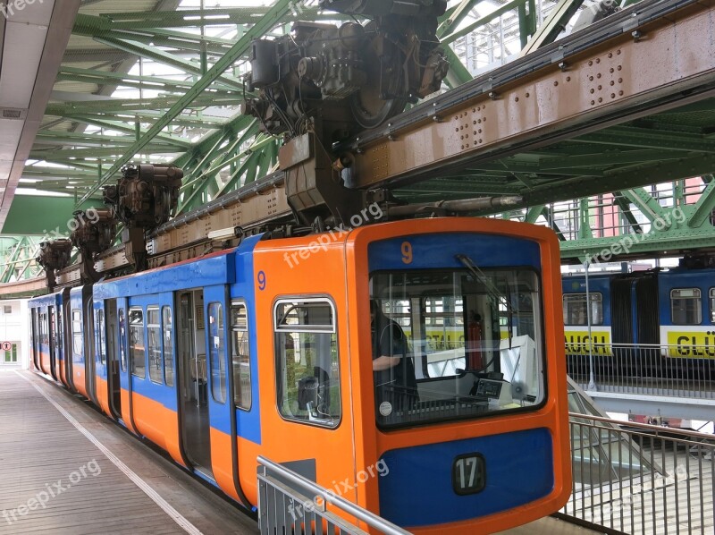 Schwebebahn Wuppertal 17 Technology Blue-orange