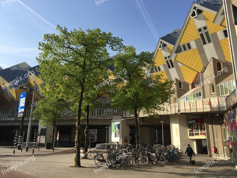 Rotterdam Houses Architecture Building Cube