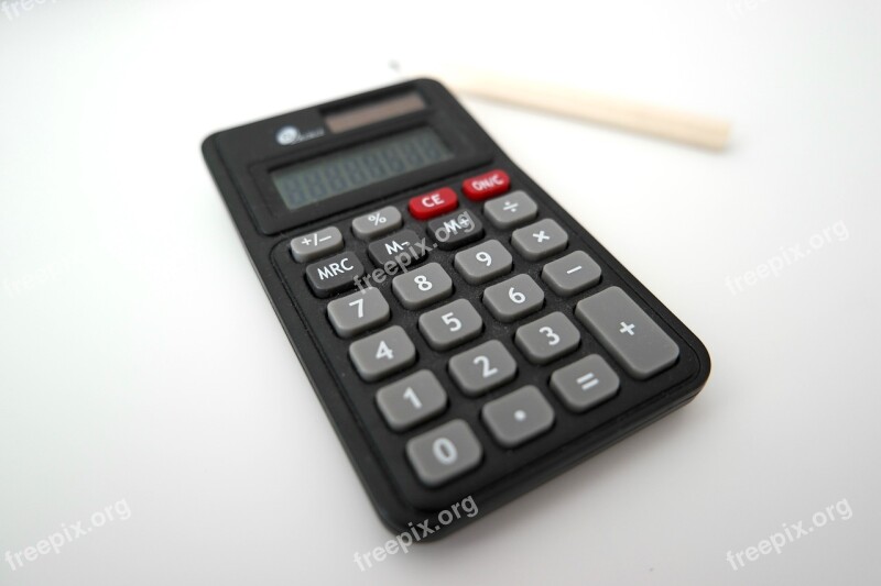 Calculator Pencil Office Finance Education