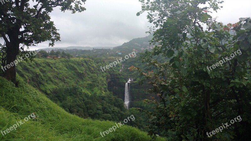 Pune India Waterfall Monsoon Lonavala