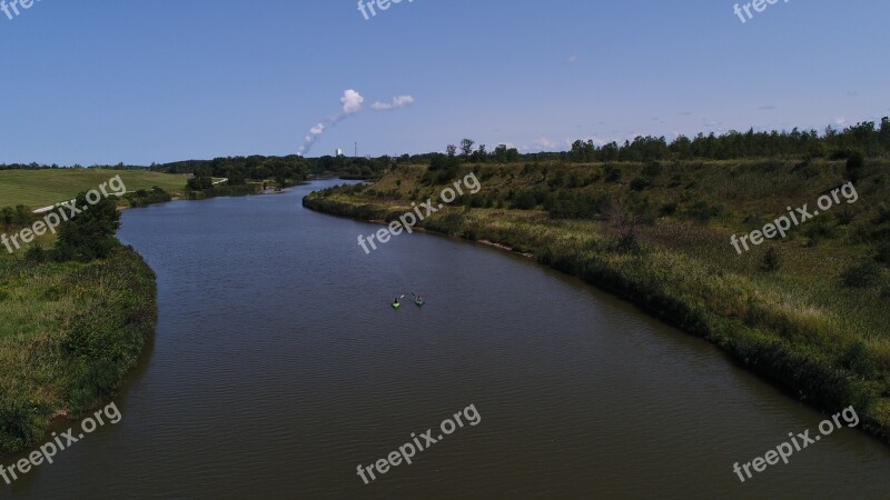 River Landscape Scenery Nature Water