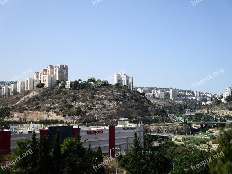 Haifa City Mount Carmel Landscape Israel